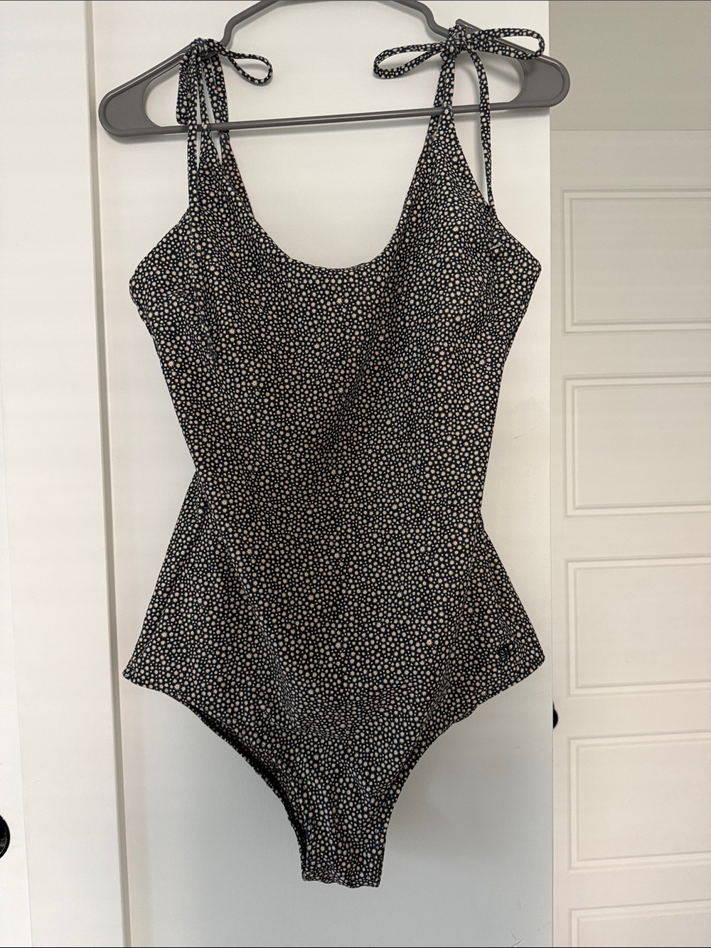 Albion Black and White Polka Dot One-Piece Swimsuit